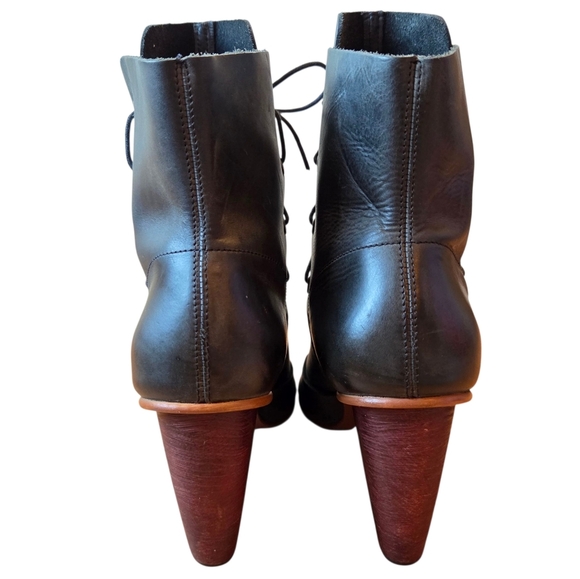 Anthropologie J Shoes Sadie Ankle Leather Boho Fall Winter Booties Size US 8 - Picture 12 of 14